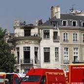 Feuer zerstörte Stadtvilla in Paris